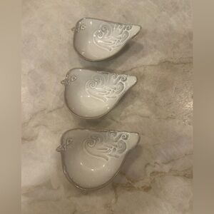 Set of 3 bird dishes
